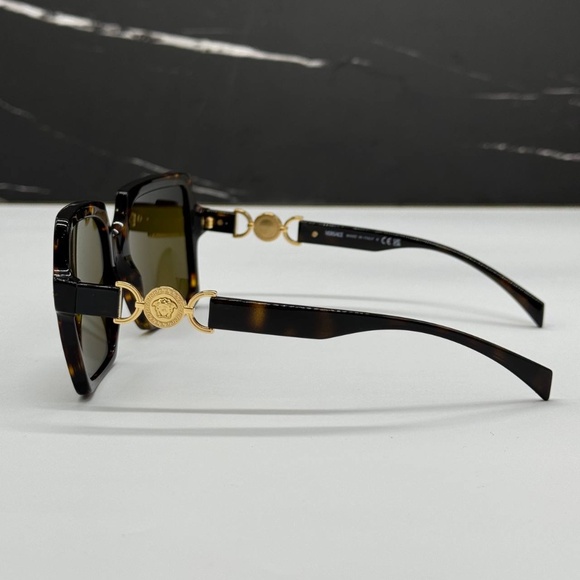 NEW MOD 4441 108/73 VERSACE HAVANA GREEN SQUARE VE4441 10873 WOMEN SUNGLASSES main image 5